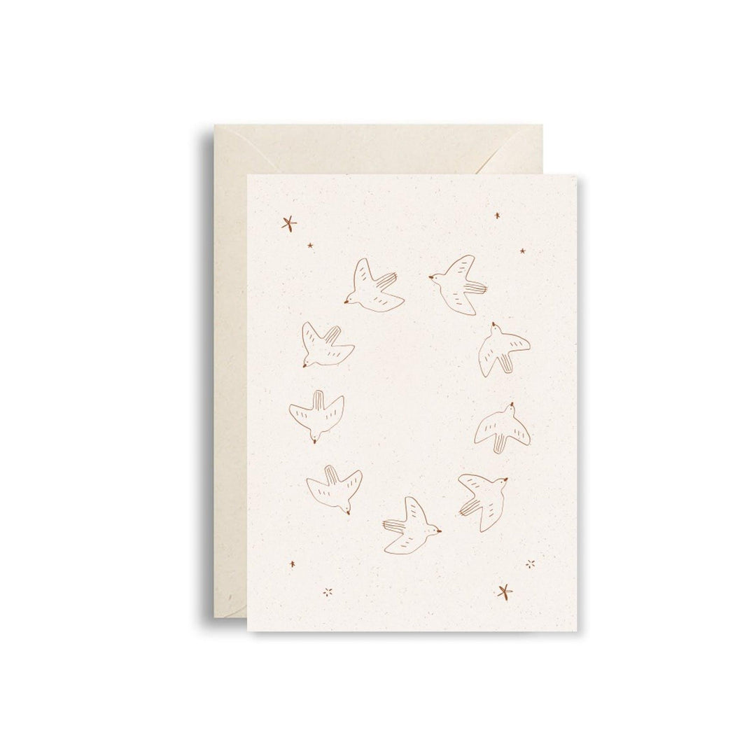 Card and envelope-birds - Stellina