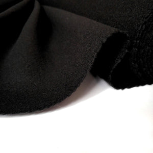 Cashmere blend fabric-Black - Stellina