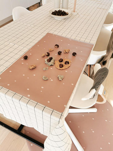 Desk mat Dots - Cinnamon - Stellina