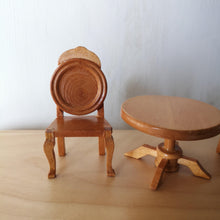 Load image into Gallery viewer, French vintage doll house- dining table&amp;chairs - Stellina
