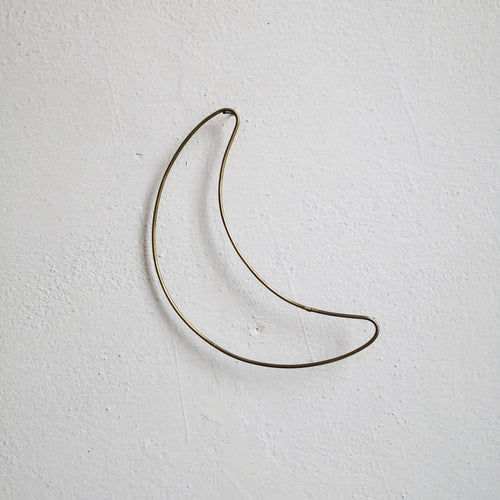 Handmade brass wall pendant moon - Stellina