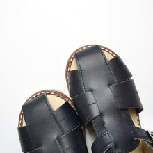 Load image into Gallery viewer, Leather sandals-NAVY - Stellina