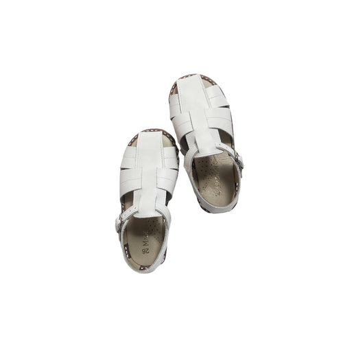 Leather sandals-White - Stellina