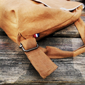 Linen backpack-Marron - Stellina