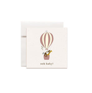 MINI card and envelope-Ooh baby baloon - Stellina