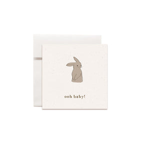 MINI card and envelope-Ooh baby rabbit - Stellina