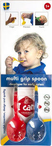 Multi grip spoon red/blue - Stellina