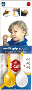 Multi grip spoon yellow / white - Stellina