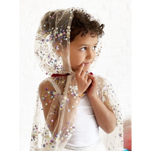MULTICOLOR FAIRY CAPE WITH SEQUINS - Stellina