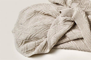 Ollie Sand Cotton Blanket - Stellina