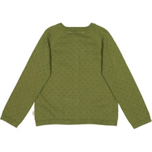 드 이미지 갤러리로 뷰어,Organic cotton knit Cardigan Maja- moss - Stellina 