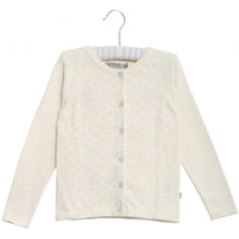 드 이미지 갤러리로 뷰어,Organic cotton knit cardigan Maja-White - Stellina 