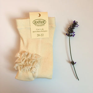 Organic Cotton tights with frills - Stellina