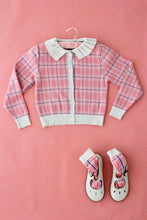 Load image into Gallery viewer, Pink check cardigan - Stellina