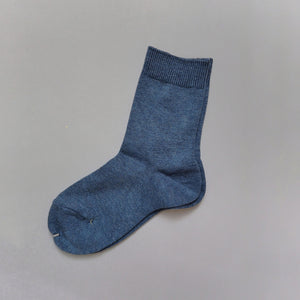 Plain short socks-DENIM (490) - Stellina