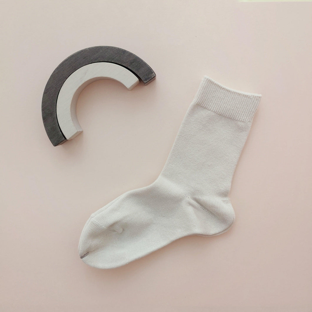 Plain short socks-LINEN (304) - Stellina