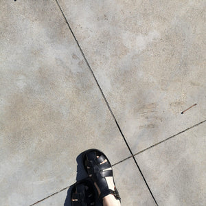 Sandals -laredo nero rubber sole(in-stock) - Stellina