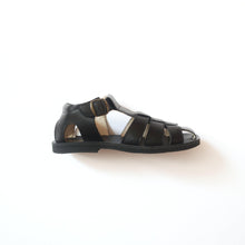 드 이미지 갤러리로 뷰어,Sandals -laredo nero rubber sole (made-to-order) - Stellina 