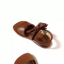 画像をギャラリービューアに読み込む, Sandals with ribbons -Ascot rubber sole/velcro (in-stock) - Stellina