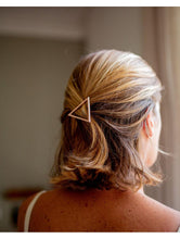 Load image into Gallery viewer, Triangle Hair Barrette Gold - Stellina