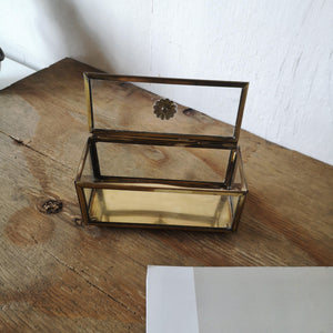 真鍮 x ガラス ジュエリーボックス - Stellina
